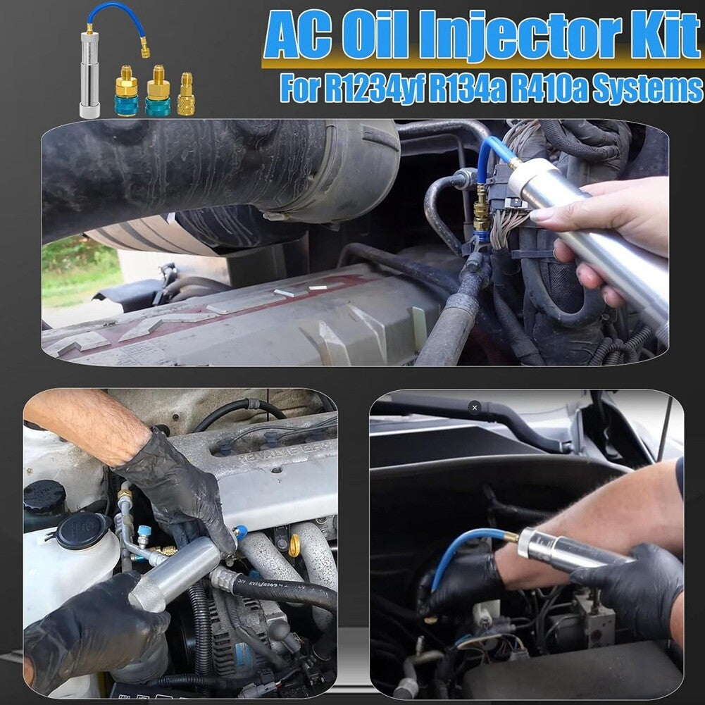 AC Oil Dye Injector Backflow  Kit, with  & R1234YF Low Side  Coupler,  2208