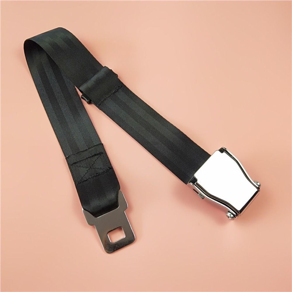 Plane Seatbelt Extension Strap Portable Safety Adjustment Buckle Clip