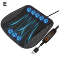 Universal Seat Cooling Cushion USB Fan Ventilated Car Chair Pad 8 Fan 3 Speed