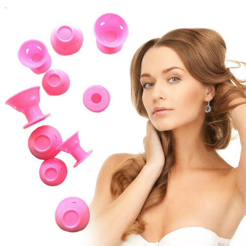 40PCS Soft Silicone Heatless Hair Curlers No Damage Hair Rollers