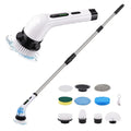 Electric Cordless Spin Scrubber Handheld Cleaning Brush Turbo Scrub Tool 9 in 1