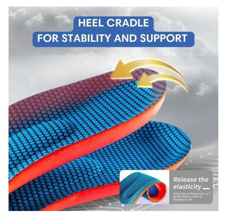 Sole Inserts,Plantar Fasciitis Heavy Duty Support Insoles for Men Women