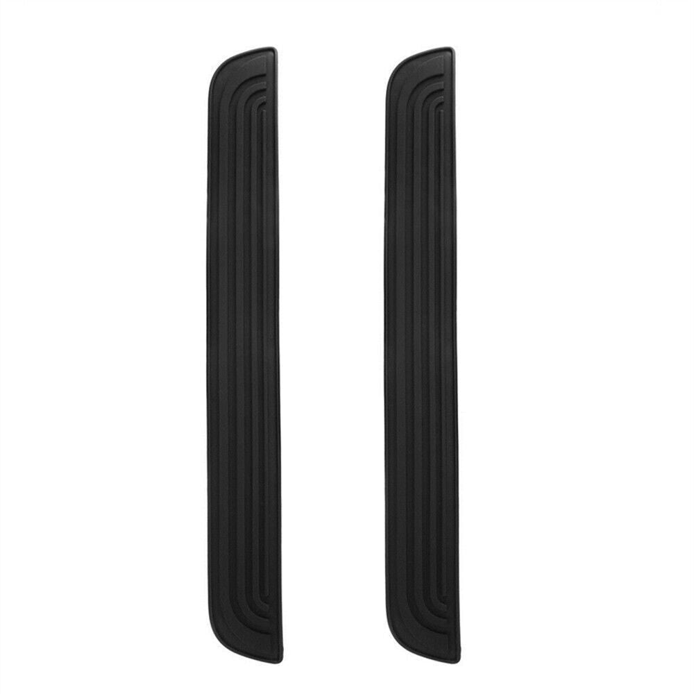 4x Rubber Car Door Scuff Plate Sill Cover Panel Step Protector Guards Universal