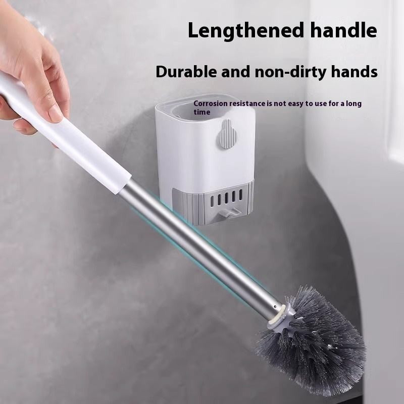 Bristle Toilet Brush &Holder Set Cleaning Brush Bathroom WC Base