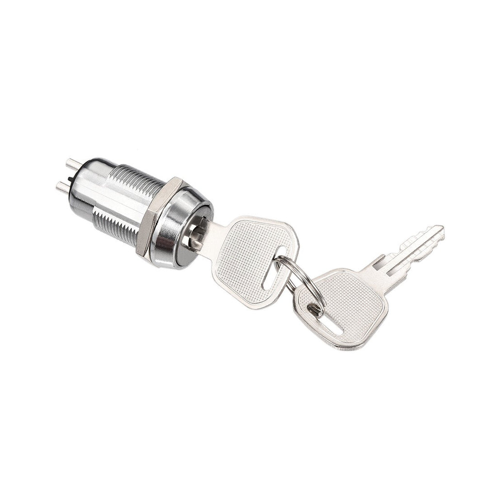 19mm 2 Positions Key Locking Push Button Switch With 2 Keys ON-OFF S1906 1pcs