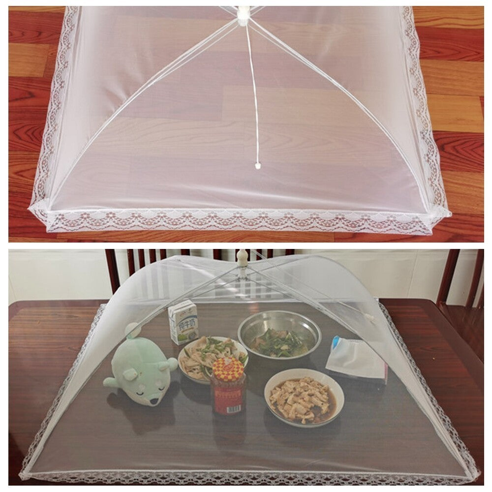 Mesh Fly Wasp Pop-Up Net Collapsible Food Cover Umbrella Protector Party BBQ