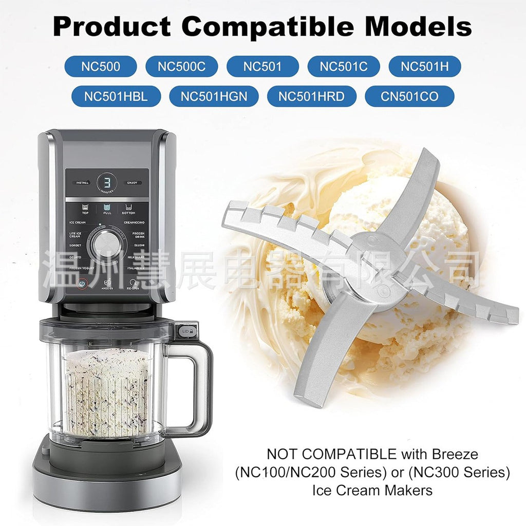 Ice Cream Makers Replacement Paddle Blade for Ninja Deluxe/ Breeze NC300 NC500
