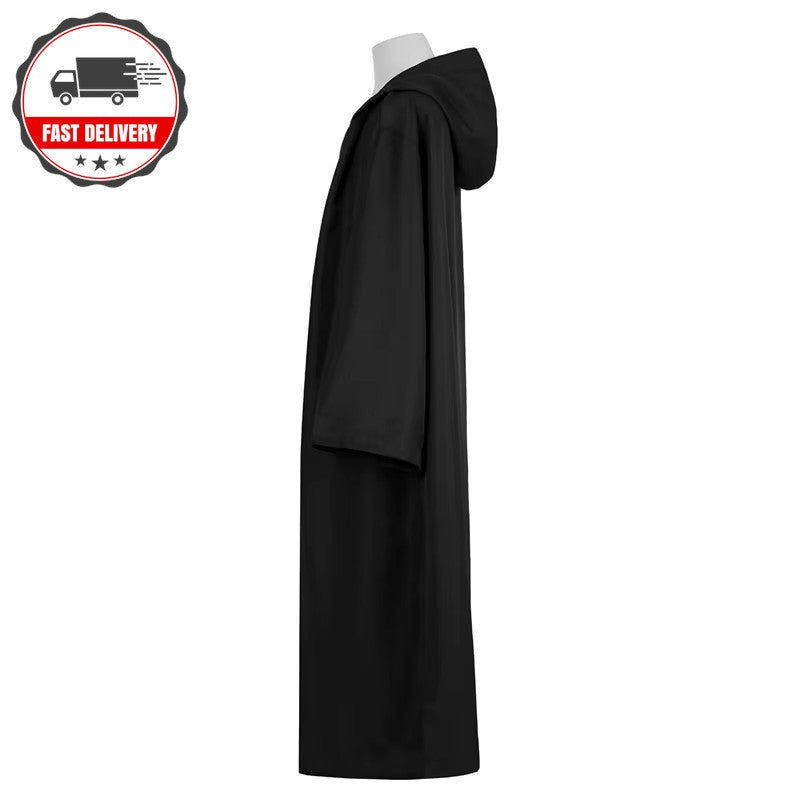 Halloween Plague Doctor Mask Cosplay Costume Set - Adult & Child Black Robe
