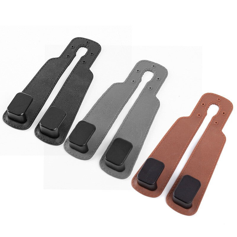 2Pcs Suede Seat Headrest Hook Organizer Shopping Bag Holder Hanger for All Car