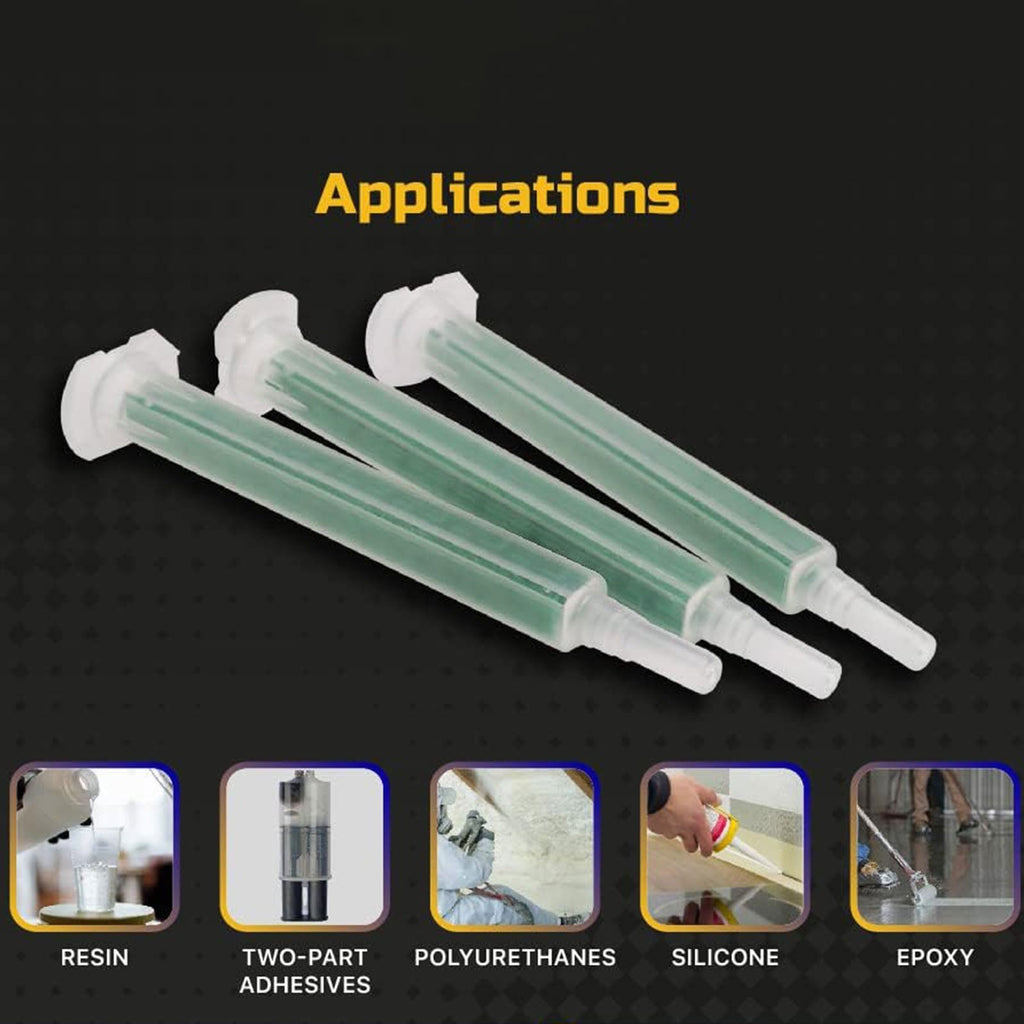 100pcs Static Mixer Epoxy Resin Mixing Tube Nozzles Sets For Ab Glue Gun Approx