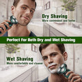 USB Rechargeable Electric Shaver for Men Wet Dry Rotary Beard Trimmer UK