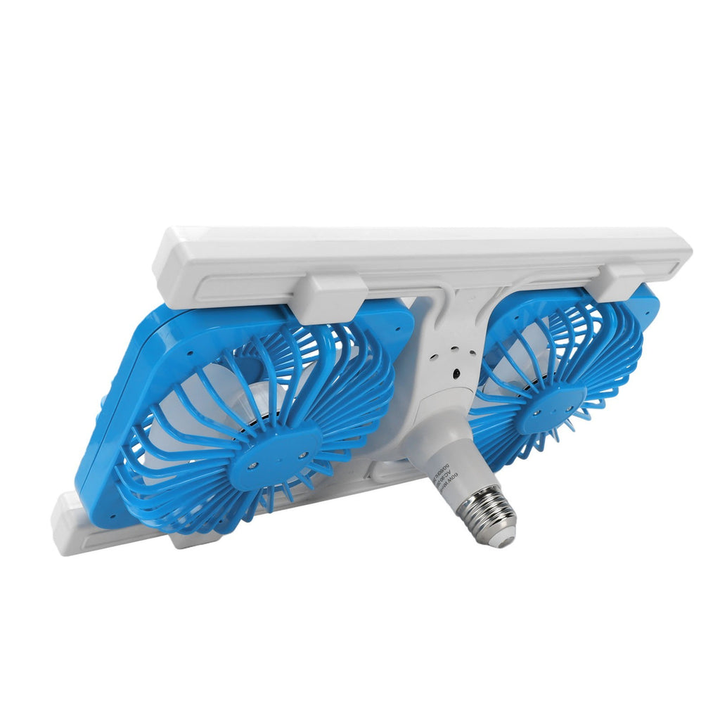 Dual Row Ceiling Fan Light H Type E27 Screw Base Remote Control Adjustable .*