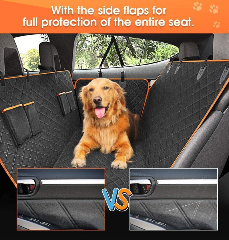 Dog Car Seat Cover Pet Safety protector Mat Rear Back Hammock 600D Waterproof UK