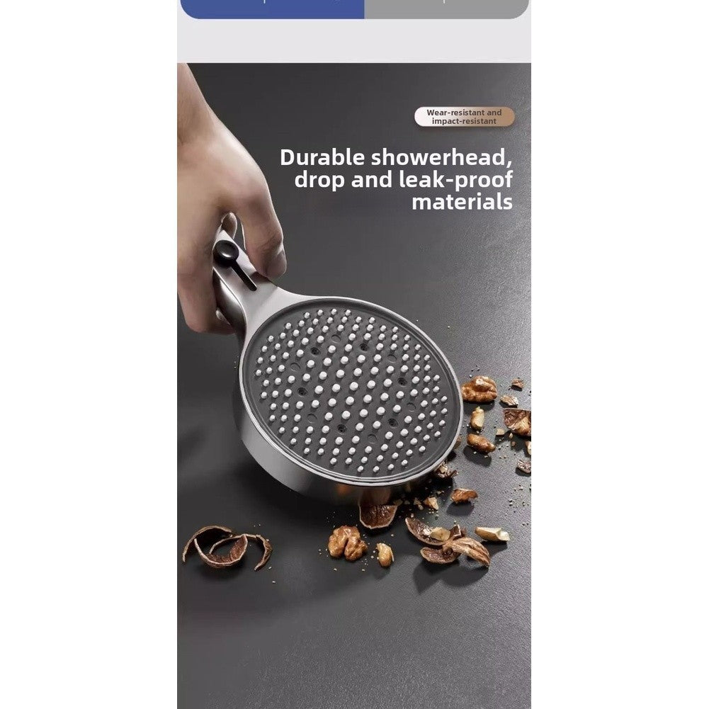 High Pressure Handheld Shower Head with Air Boost and Four Spray Modes.