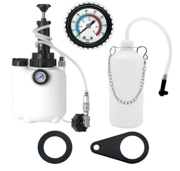 Car Brake Bleeding Clutch Fluid Bleeder Kit Vacuum Pump 3L Air Powered Filling