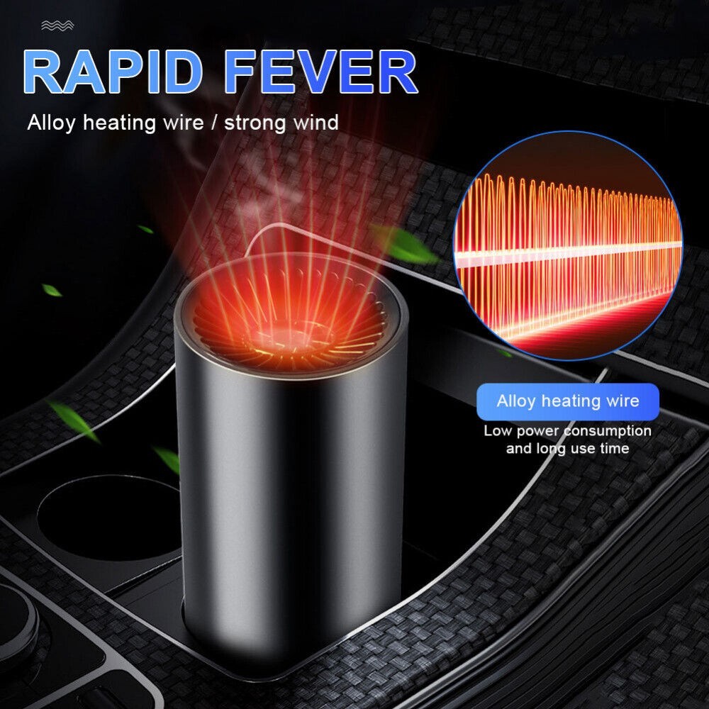 Car Heater 150W 12V Windshield De-Icers Fast Heating & Cooling Fan Cars Machine