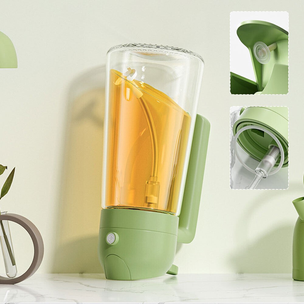 Oil Dispenser and Sprayer Glass Bottle 470ml Spray Bottle for Cooking Air Frying