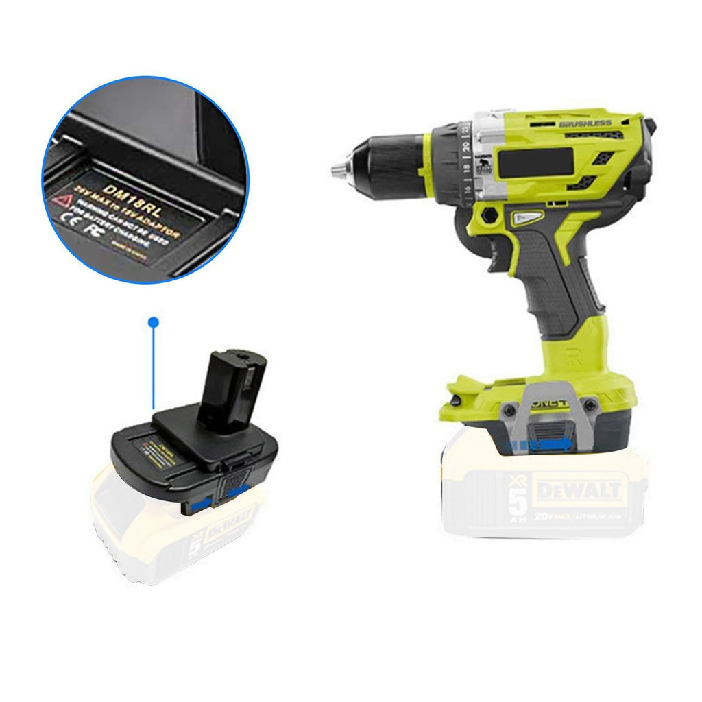 For dewalt Milwaukee Converter 20V/18V to RYOBI 18V Battery Converters Adapter