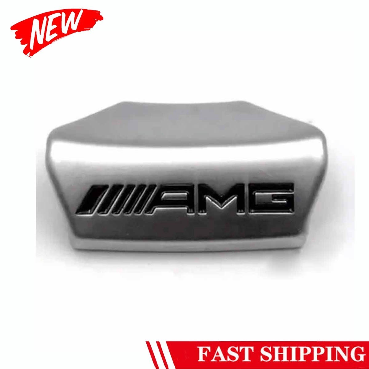 Mercedes AMG Logo Steering Wheel D Shape Interior Mark Badge Emblem 2015 - 2018