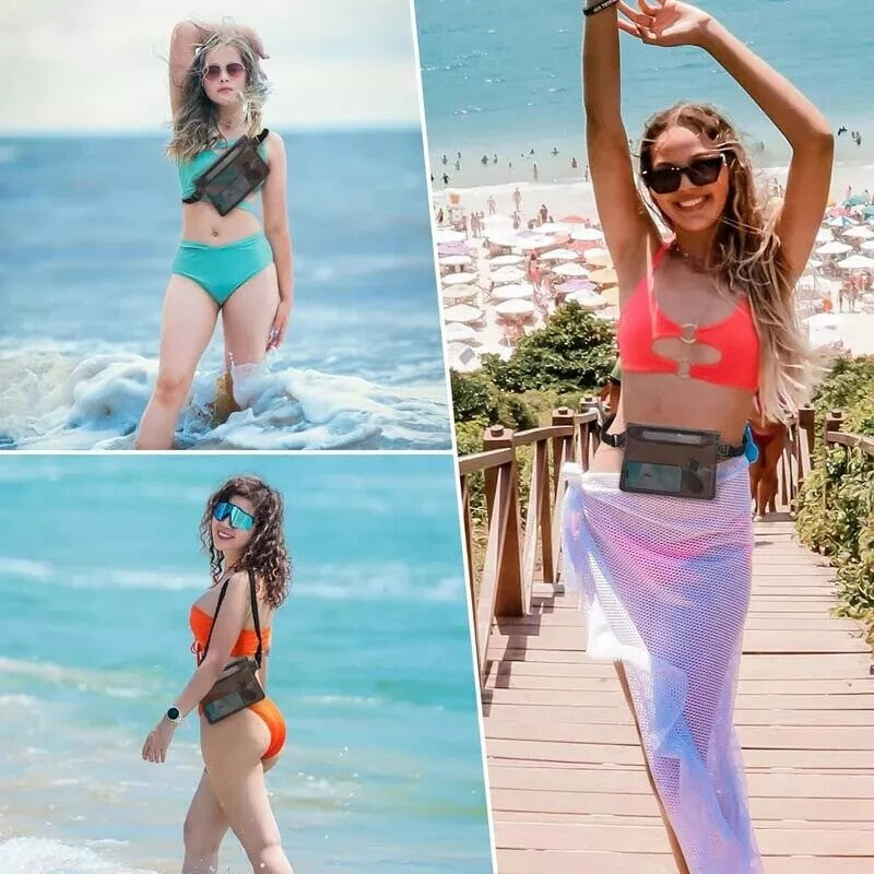 Beach Swimming Waterproof Underwater Waist Bag Pouch Dry Case Pack Pocket Wallet