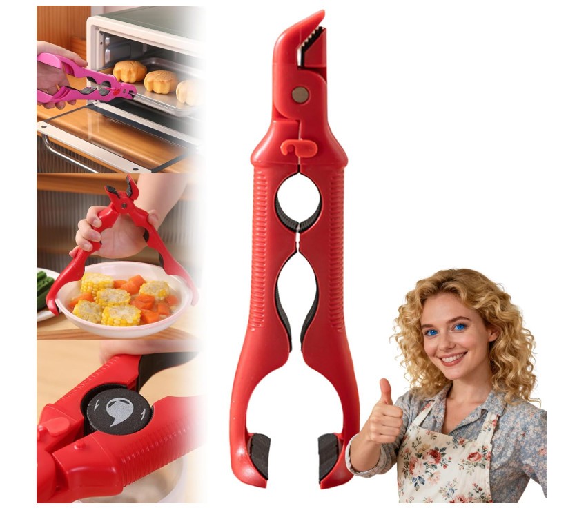3-in-1 Hot Plate Gripper, Multi-angle Anti-Scald Bowl Hot Plate Grabber Tool