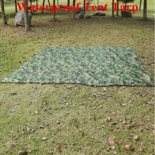 Waterproof Tent Tarp Rain Sun Shade Hammock Shelter Camping Picnic Pad Mat