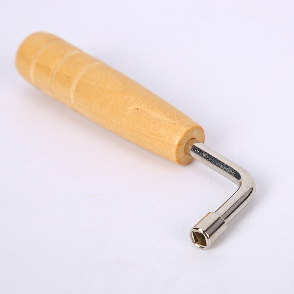 Lyre Harp Tuning Wrench Tuner Lever Lyre Tuner Adjustment Tool Wooden Handle