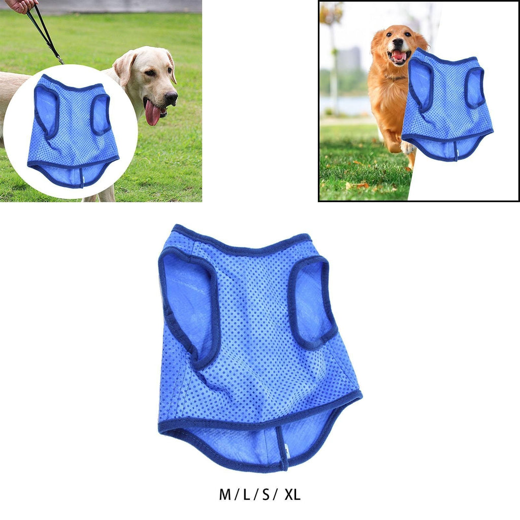Summer Dog Cooling Vest Pet Cooler Jacket Breathable Clothes M/L/XL