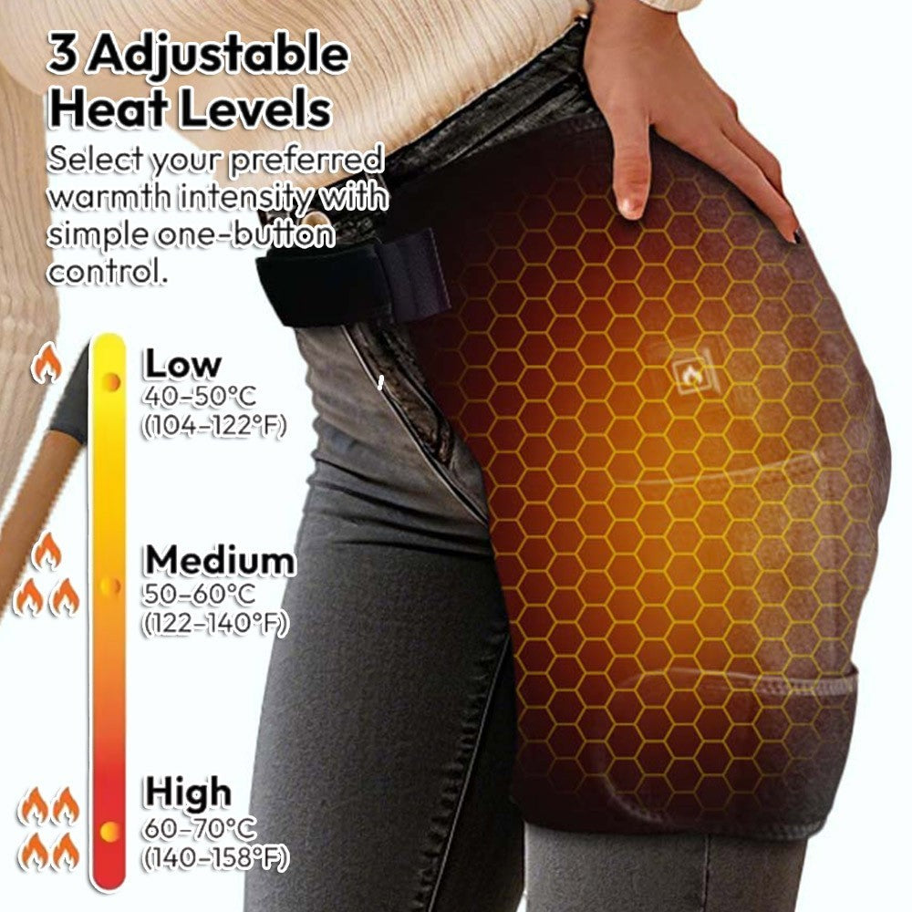Red Light Therapy Massage Wrap for Hips and Thighs, 3 Heat  Levels
