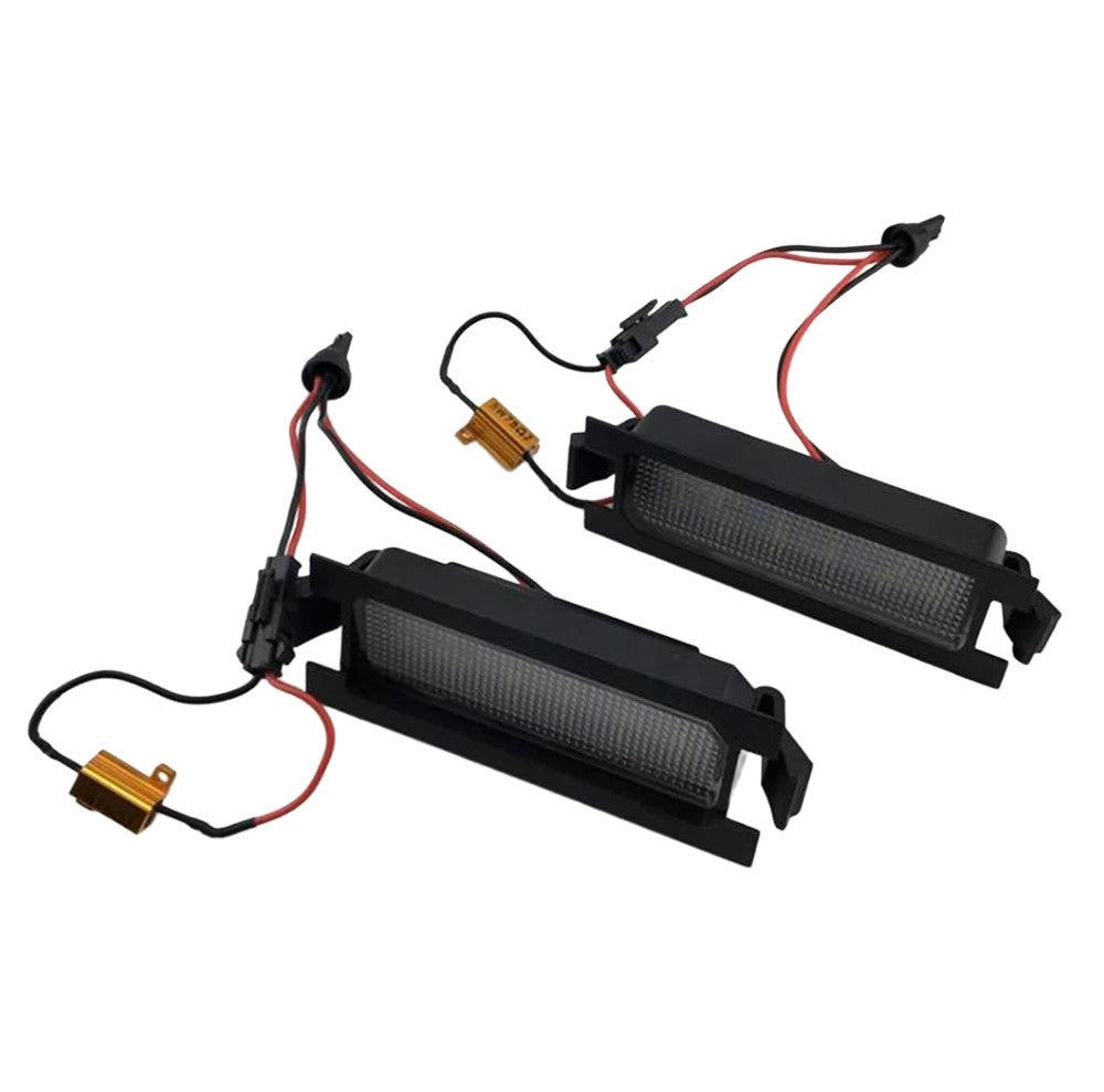 Pair LED License Number Plate Lamp Light For Hyundai I30 2011-17 Kia Ceed 12-17
