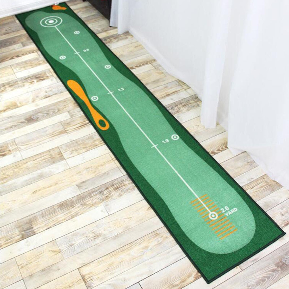 Adjustable Golf Putting Mat Alignment Training Practice Mat Indoor Outdoor Use