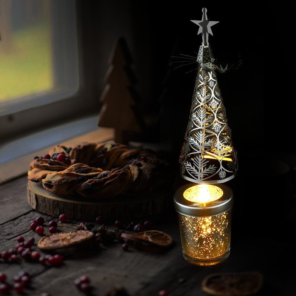 Carousel Tea Light Holder Christmas Candle Decoration Table Centerpieces for
