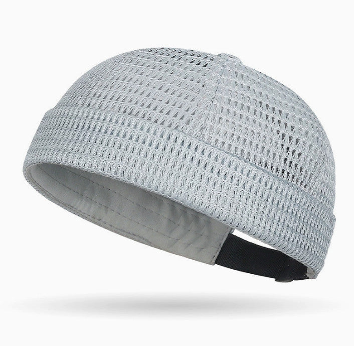 Men's Breathable Brimless Hat Summer Style Mesh Tang Ultra Cooling Skull Cap