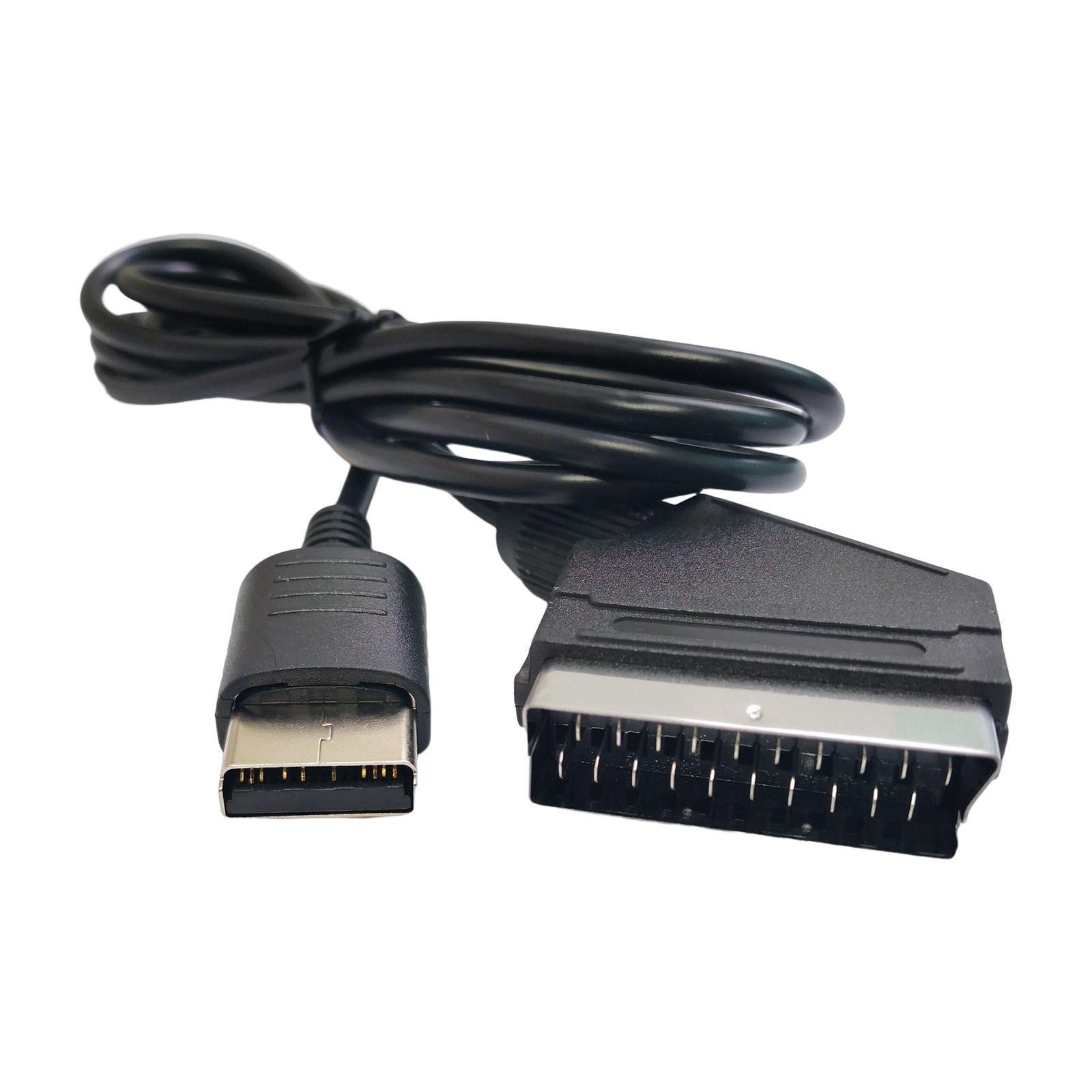 SCART Cable with USB Cable Replacement 6ft Length Portable SCART Wire Cable