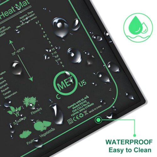 Seedling Heat Mat Plant Germination Propagation Clone Starter Warm Heating Pad