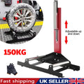 150kg Portable Wheel Coating Stand Detailing Roller Stand Wheel Tyre Cleaning UK