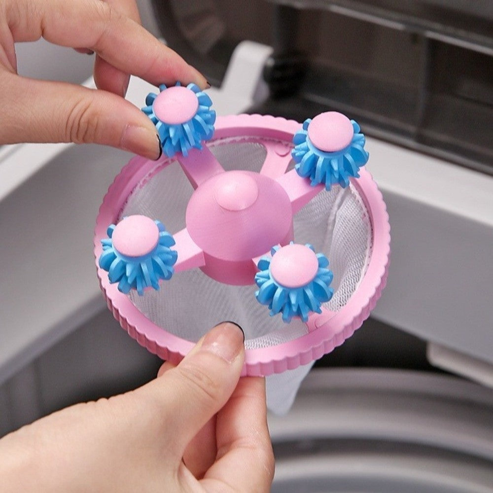 3pcs Reusable Laundry Pet Hair Catcher Lint Catcher  for Clothes Color Random