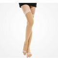 1 Pair Compression Stockings Support Varicose Veins Thigh High Open Toe Unisex