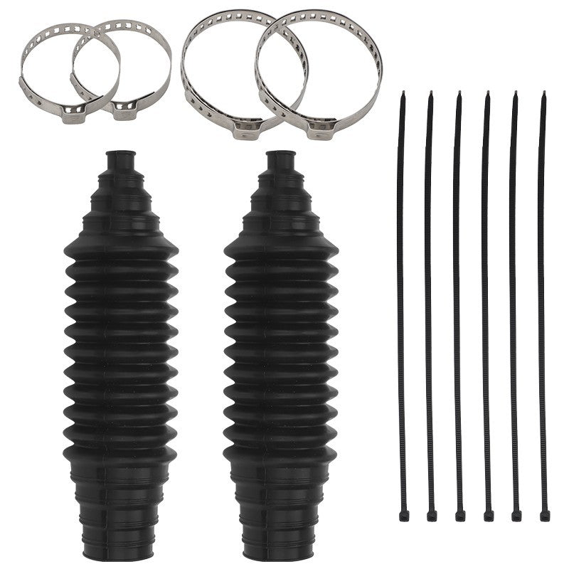 Car Steering Rack Boot Gaiter Kit Pair Rubber Replacement Cut To Size Fit