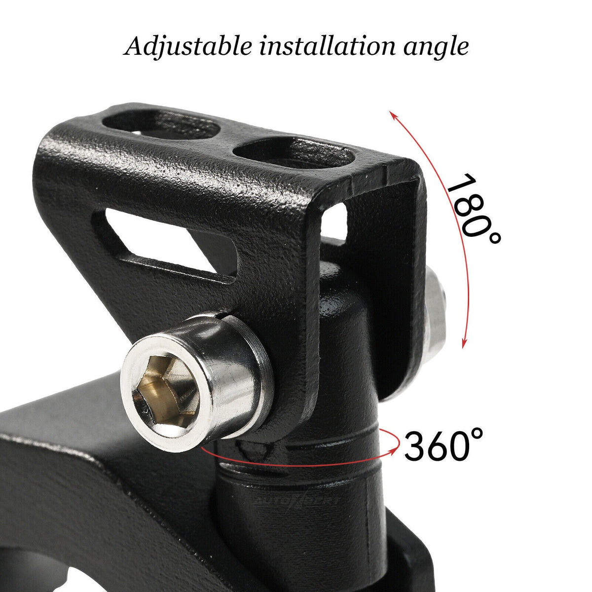 2X Motorcycle CNC Mount Brackets Holder Clamp 18mm-30mm Fog Spot Light Headlight