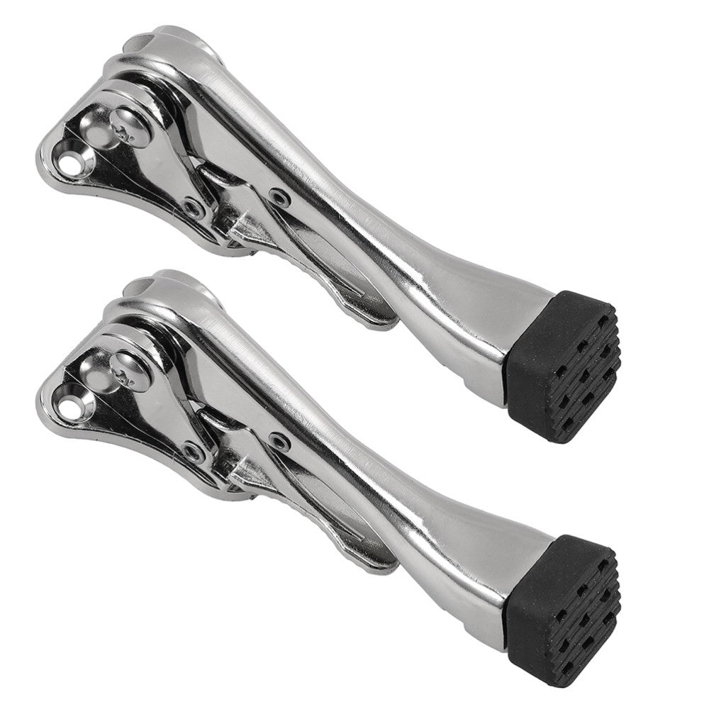 2 Pcs Automatic Door Retainer Foot Operated Stopper Bottom of Adjustable Kick