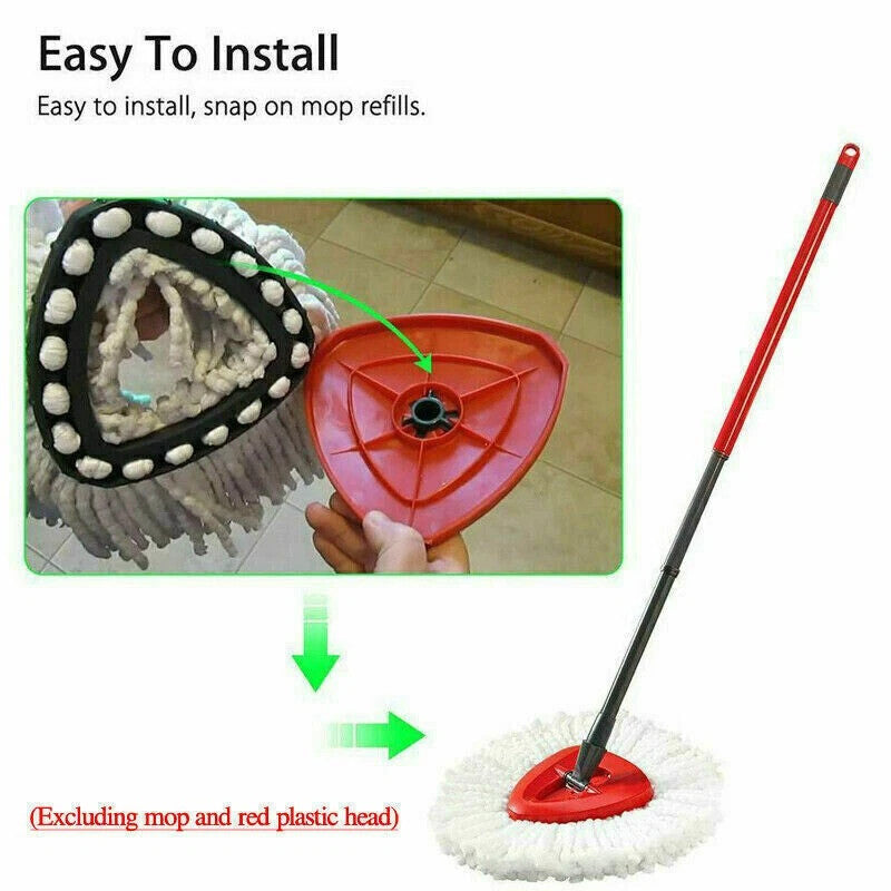 6x Replacement for Vileda Mop Heads Easy Wring Refill Turbo Microfibre Spin Mop