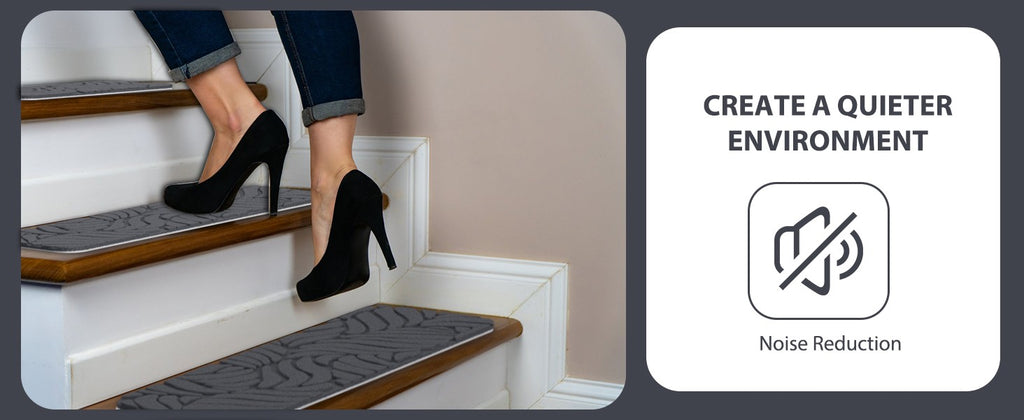 15Pcs Stair Pads Set Carpet Stair Treads Non Slip Adhesive Step Mats Home Decor