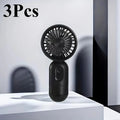 USB Rechargeable Mini Fan 3 Speed Portable Handheld Travel Cooling Fan.