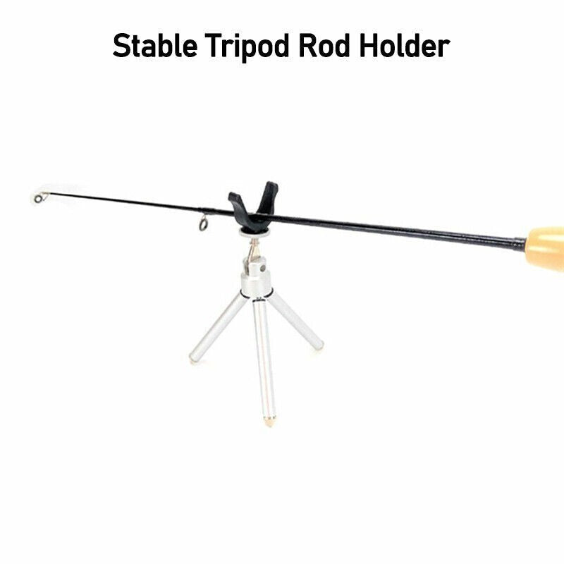 Ice Foldable Telescopic Tripod Rods Rests Pole Support Stand Fishing Rod Holder