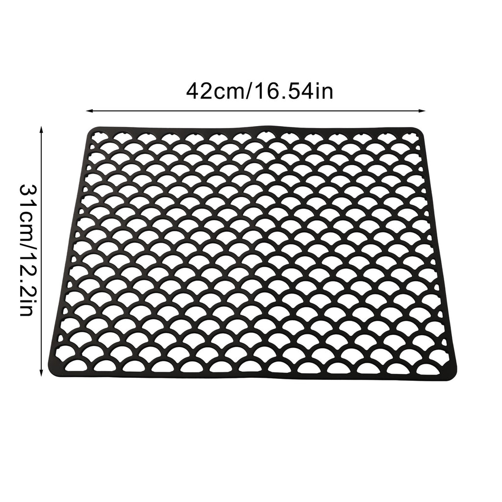 Soft Silicone Sink Mat Noise Reducing Kitchen Accessory for Drain Sinks