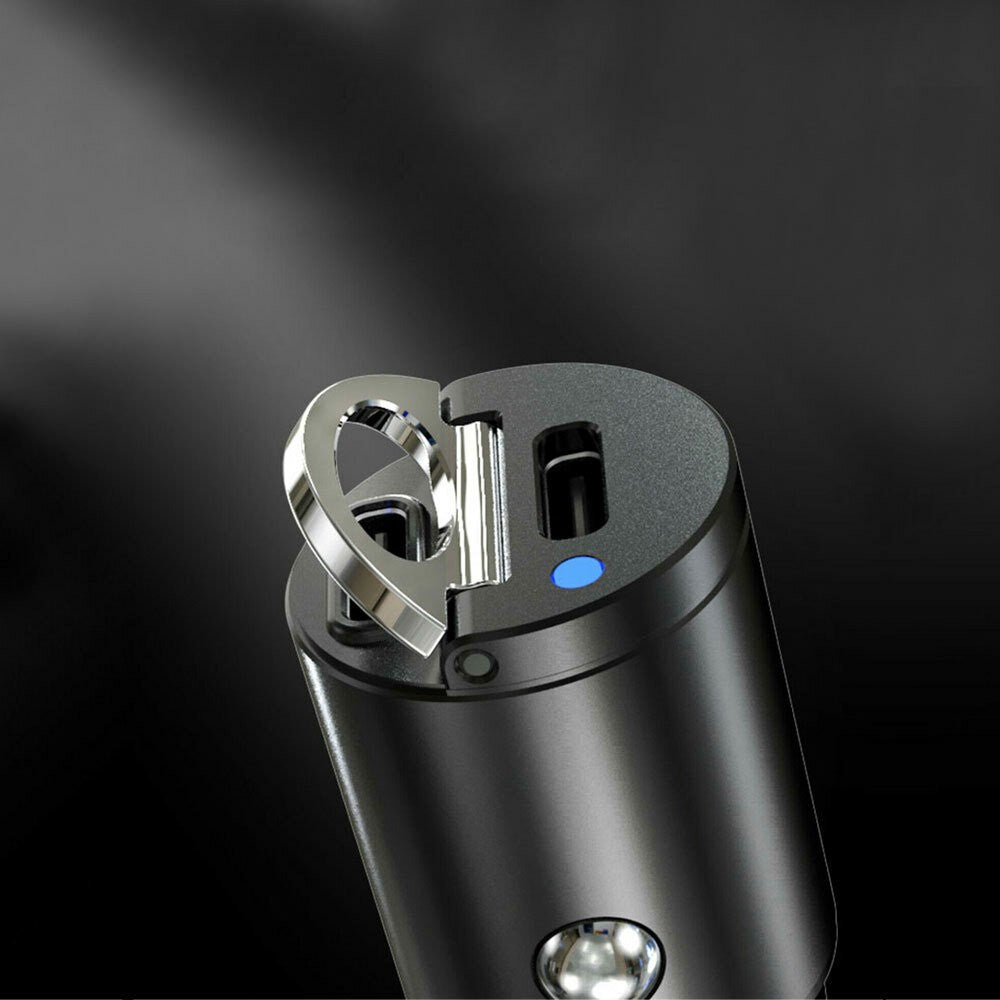 1x Mini Dual USB Type-C PD Car Phone Charger 30W Fast Charge Adapter Accessories