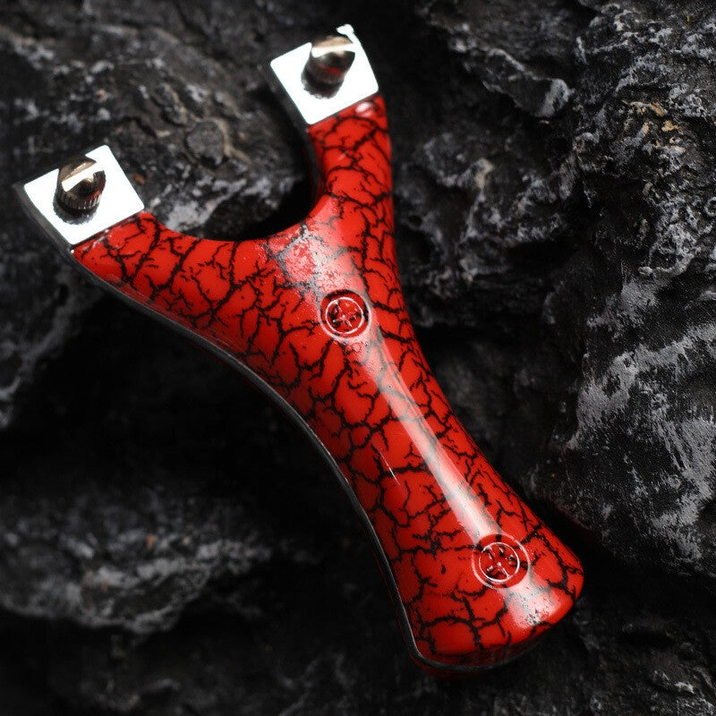 Camo Slingbow Hunting Slingshot Catapult Archery Flat Rubber Band Shooting Bow