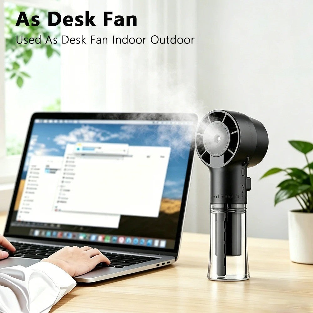 Handheld Fan Spray Fan with Water Mist - Personal Cooling
