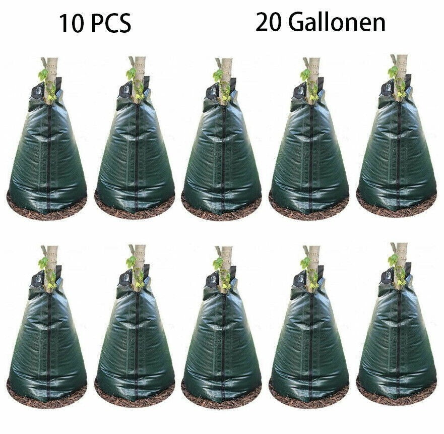 10 Pack Tree Watering Bag | 20 Gallon Slow Release Drip Tree Irrigation UK
